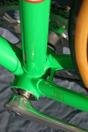 Mark's custom green Steelman fixxer with JB paint