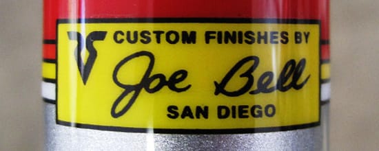 JB logo decal on bike
